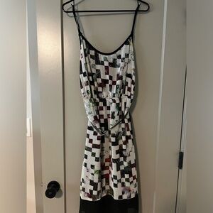Lane bryant 18/20 polyester dress with belt EUC